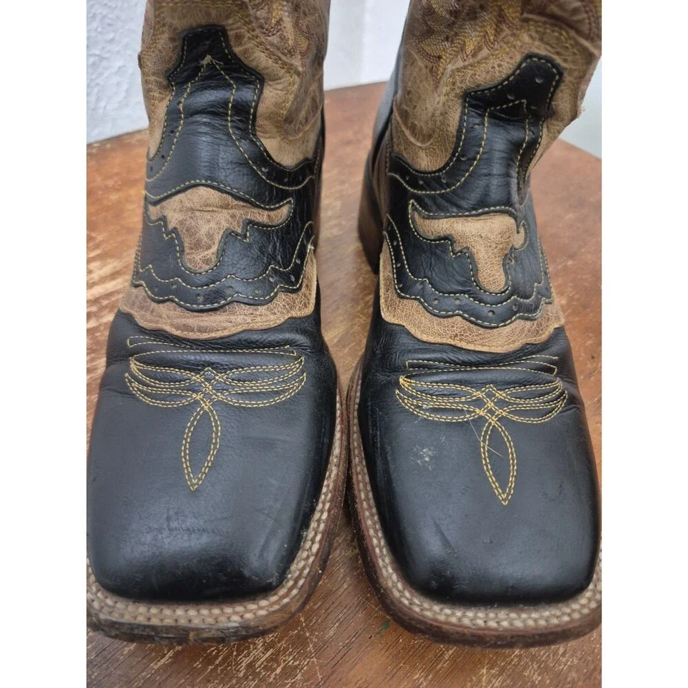 Arango Bull Renegado 4200 Boots Black/Brown Men's Size US 7EE Mex 26